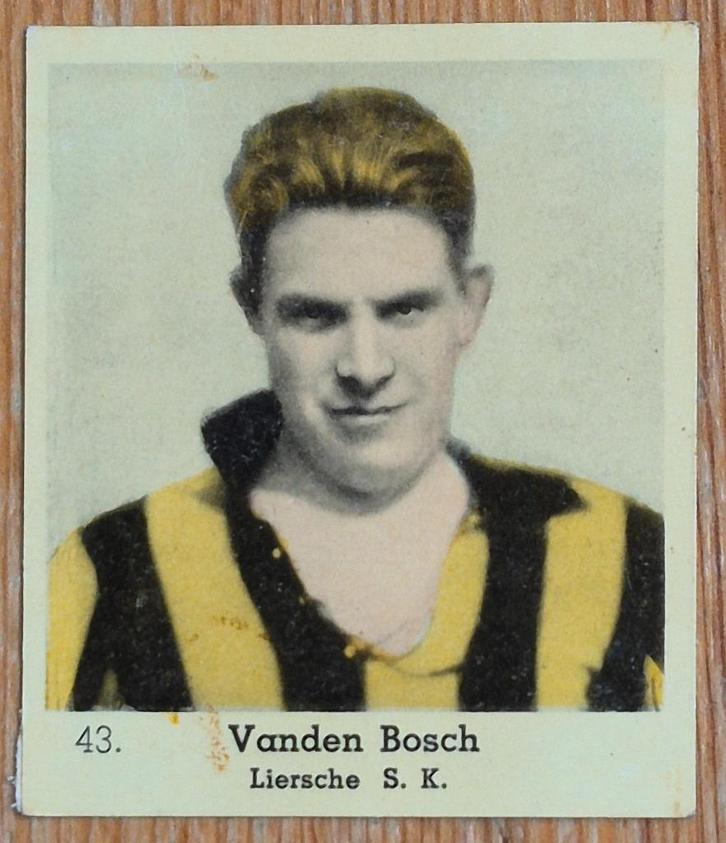 1930s Lecocq (pre panini) 43 Frans Vandenbosch Lierse SK, Verzamelen, Sportartikelen en Voetbal, Gebruikt, Poster, Plaatje of Sticker
