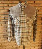 (19) -chemise homme t.M beige - longboard -, Kleding | Heren, Overhemden, Longboard, Beige, Zo goed als nieuw, Halswijdte 39/40 (M)