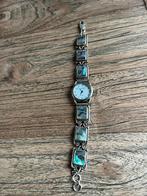 Vintage Horloge Abalone 925 Zilver Zeldzame Vondst, Overige typen, Ophalen of Verzenden, Zilver