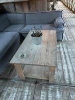 Steigerhouten salon  tafel 120 x 70 x 50, Ophalen, Zo goed als nieuw