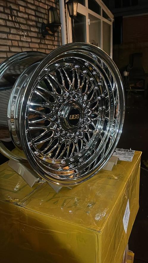 BBS RS 17 inch Chrome Breedset 5x120/5x112, Auto-onderdelen, Banden en Velgen, Velg(en), 17 inch, Personenwagen, Nieuw, Ophalen