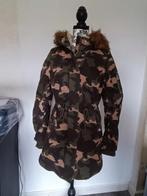 Groene camouflage parka, Ophalen, Gedragen, Maat 36 (S), Groen