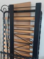 Bedframe + lattenbodem, Ophalen, Gebruikt, Eenpersoons, Zwart