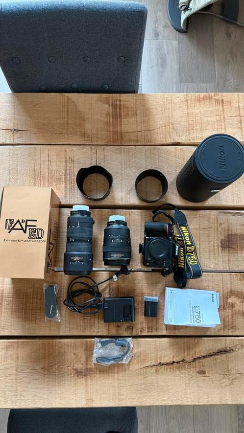 Camera D750 + 2 lenzen, Audio, Tv en Foto, Fotocamera's Digitaal, Nikon, Ophalen