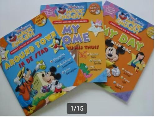 Disney's magic English met CD (3 delen), Boeken, Kinderboeken | Jeugd | 10 tot 12 jaar, Zo goed als nieuw, Ophalen