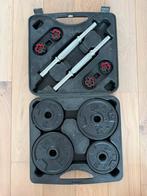 Complete halterset 20kg - dumbbells, Sport en Fitness, Ophalen, Zo goed als nieuw, Halterset