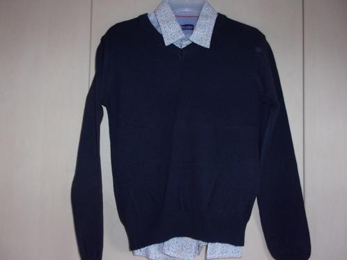 Mooi hemd met bijpassende v-hals trui. Maat 146.( NIEUWSTAAT, Kinderen en Baby's, Kinderkleding | Maat 146, Nieuw, Jongen, Trui of Vest