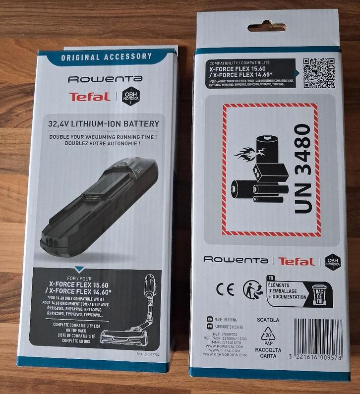 Batterie aspirateur Rowenta, Electroménager, Aspirateurs, Neuf, Aspirateur, Enlèvement ou Envoi