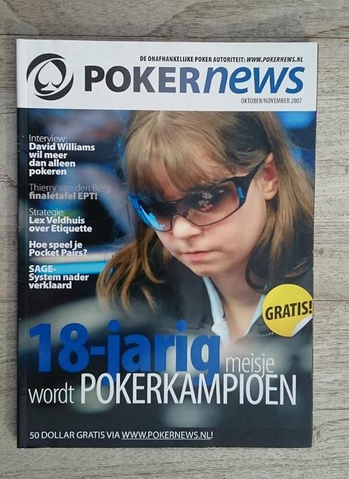 Pokernews tijdschrift Nederlandstalig okt/nov 2007, Livres, Journaux & Revues, Utilisé, Autres types, Enlèvement ou Envoi