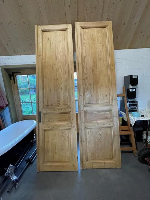 hoge deuren, Doe-het-zelf en Bouw, Deuren en Vliegenramen, Gebruikt, Binnendeur, 215 cm of meer, Minder dan 80 cm, Hout, Ophalen