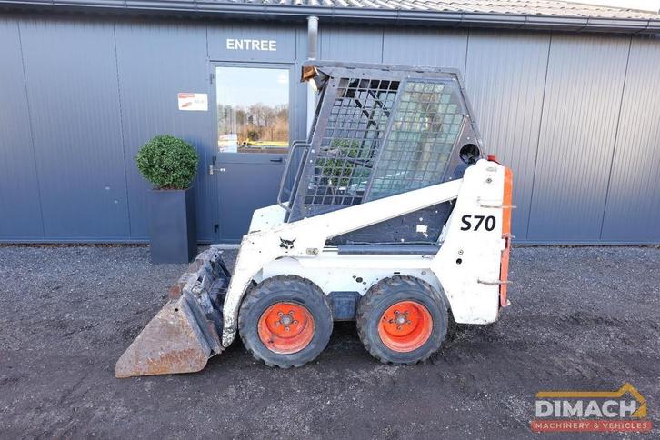 Bobcat S70 4x4 Schranklader met bak - snelwissel - NL machin, Zakelijke goederen, Machines en Bouw | Kranen en Graafmachines, Graaflaadcombinatie