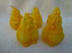 Décoration de Pâques 5 bougies poulet hauteur 5,5 cm neuve, Divers, Enlèvement ou Envoi, Neuf