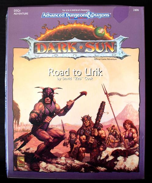 ADD2ndEd-Dark Sun Adventure DSQ1 Road to Ulrik TSR 1992, Hobby & Loisirs créatifs, Wargaming, Comme neuf, Autres types, Enlèvement ou Envoi