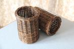 Paniers cylindres en osier porte bouteille ou ustensiles, Enlèvement ou Envoi, Osier, Autres formes, Panier