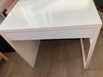Ikea Micke bureau 73 x 50 cm wit met lade, Huis en Inrichting, Bureaus, Ophalen, Gebruikt, Bureau