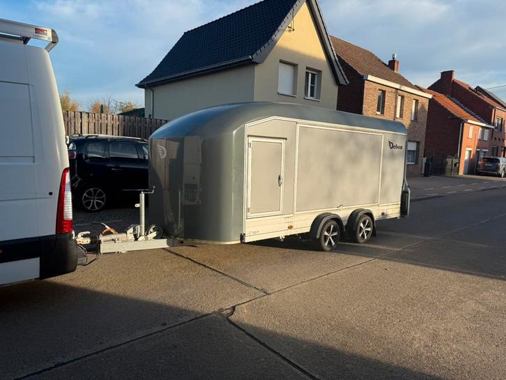 Gesloten autotransporter cheval liberte 2550kg laadvermogen, Auto diversen, Aanhangers en Bagagewagens, Zo goed als nieuw, Ophalen