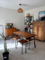 Vintage tafel en 4 stoelen, Ophalen