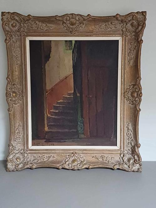 Piet Lippens "De Ijskelder "Ketelvest Oil On Canvas 1960, Antiek en Kunst, Kunst | Schilderijen | Klassiek, Ophalen