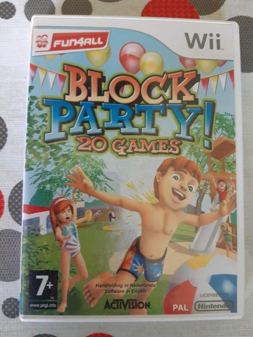 Wii game - Block Party: 20 Games - CD-rom, Games en Spelcomputers, Games | Nintendo Wii, Gebruikt, Avontuur en Actie, 3 spelers of meer