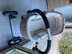 Kinderwagen met draagmand, Kinderen en Baby's, Gebruikt, Verstelbare duwstang, Ophalen, Kinderwagen