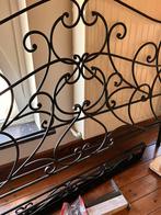 Zwarte bedframe, Huis en Inrichting, Slaapkamer | Bedden, Ophalen, Gebruikt, Zwart, Tweepersoons