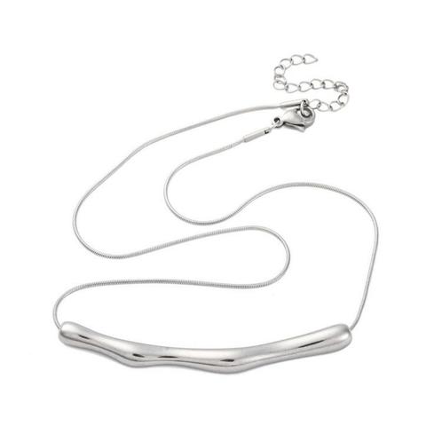SALE: RVS ketting met sierstuk, Handtassen en Accessoires, Kettingen, Nieuw, Overige materialen, Zilver, Verzenden