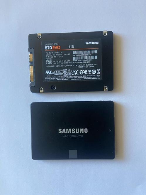 Samsung 870 EVO 2tb SSD (nieuwstaat - meerdere stuks), Computers en Software, Harde schijven, Zo goed als nieuw, SSD, SATA, Ophalen of Verzenden