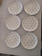 Lot 12 assiettes Maisons du Monde - Motif Flocons Argentés, Enlèvement