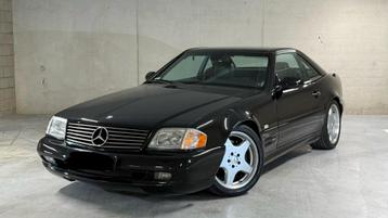 Mercedes SL 500 V8 AMG pakket ✅ 18” AMG velgen, Auto's, Mercedes-Benz, Automaat, Achterwielaandrijving, 5000 cc, Cabriolet