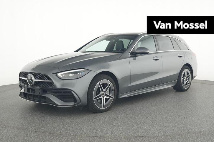 Mercedes-Benz C 300 e Break AMG Line + LEDER + PANORAMISCH D, Auto's, Mercedes-Benz, Bedrijf, Te koop, C-Klasse, ABS, Achteruitrijcamera