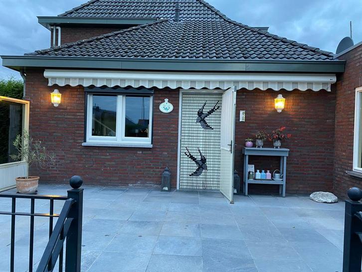 Zonnewering 600x350, Somfy RTS gestuurd in nieuwstaat, Tuin en Terras, Overkappingen, Zo goed als nieuw, Serre, Ophalen