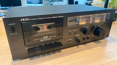 AKAI GXC-706D Stereo cassette deck. Prima staat., TV, Hi-fi & Vidéo, Decks cassettes, Simple, Akai, Tape counter, Enlèvement ou Envoi