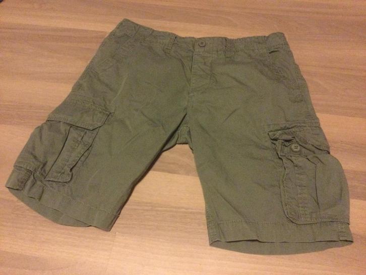 Kaki Bermuda Crossby - W34, Kleding | Heren, Broeken en Pantalons, Gedragen, Overige maten, Groen, Ophalen of Verzenden