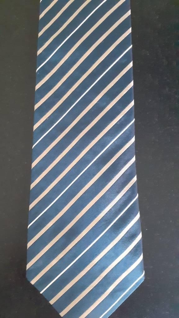 René Lézard stropdas – 100% zijde – chique designer, Kleding | Heren, Stropdassen, Zo goed als nieuw, Met patroon, Blauw, Verzenden