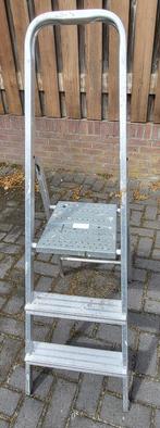 Aluminium ladder, Doe-het-zelf en Bouw, Ladders en Trappen, Ophalen, Gebruikt, Ladder, Opvouwbaar of Inschuifbaar