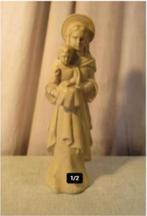 Antiek Beeld van De Maagd Maria met Jezus - 32cm, Ophalen of Verzenden