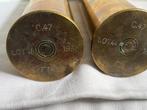 WW2 2douilles belges C47 1938 FN herstal, Ophalen of Verzenden, Landmacht, Hulzen of Bodemvondsten