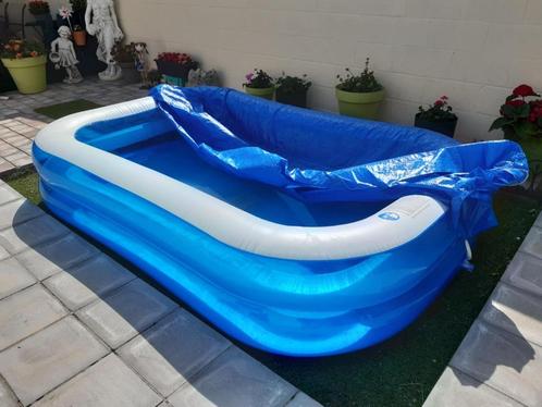 Piscine gonflable avec bâche de protection, Tuin en Terras, Zwembaden, Zo goed als nieuw, Opblaaszwembad, Minder dan 80 cm, 200 tot 400 cm