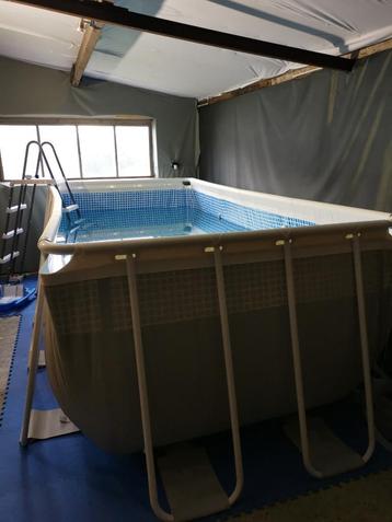 Zwembad Intex 400x200x122 + Warmtepomp beschikbaar voor biedingen