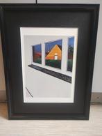 Roger Raveel uitkijk met Machelen kerk, Antiek en Kunst, Kunst | Schilderijen | Modern, Ophalen of Verzenden