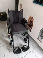 Chaise roulante pliable et totalement démontable 45cm assise, Ophalen