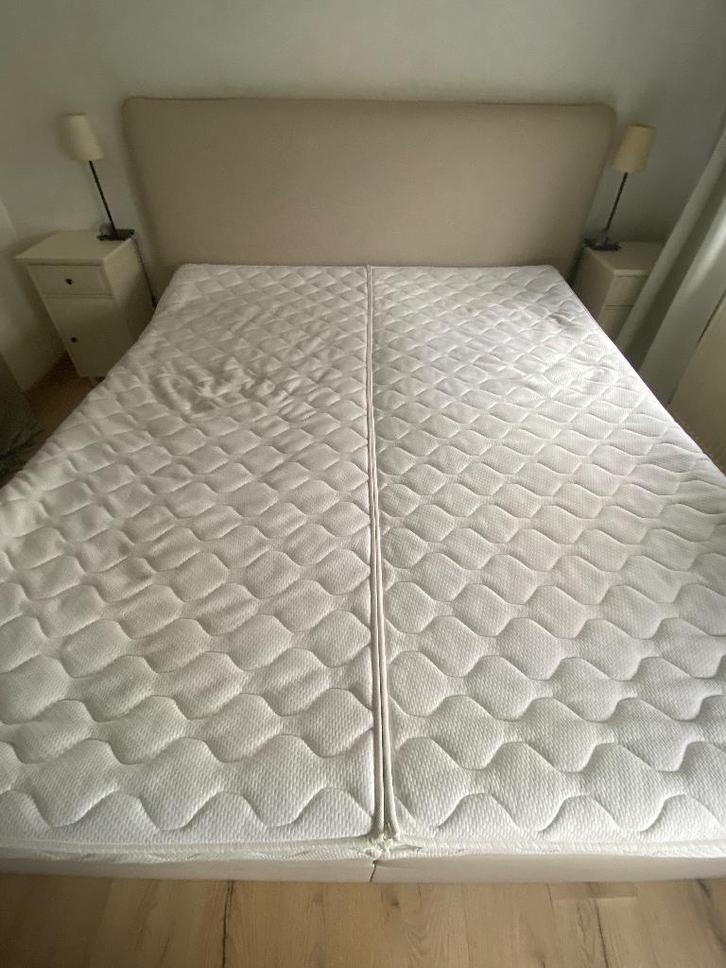 boxspring of waterbed, Huis en Inrichting, Slaapkamer | Waterbedden, Zo goed als nieuw, Duo-systeem, 180 cm, 200 cm, Tweepersoons