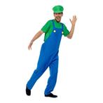 Luigi Kostuum Carnavalskleding Heren Carnaval Super Mario Ko, Kleding | Heren, Ophalen of Verzenden, Zo goed als nieuw, Maat 56/58 (XL)