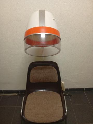 Vintage Kalorik S-Space Age haardrogerhelm uit de jaren 70  beschikbaar voor biedingen
