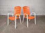 Duo vintage tuinstoelen, Tuin en Terras, Ophalen of Verzenden, Zo goed als nieuw, Kunststof