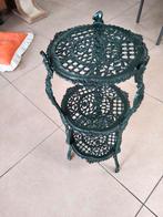Gietijzeren plantentafeltje.3 etages.groen., Tuin en Terras, Ophalen, Zo goed als nieuw
