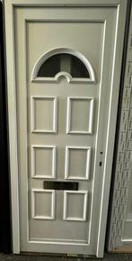 Witte aluminium deur hoogte: 220cm breedte: 90cm, Doe-het-zelf en Bouw, Containers, Ophalen