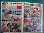 Michel Vaillant - bandeau titre  le grand défi - 1958, Collections, Personnages de BD, Autres types, Autres personnages, Utilisé