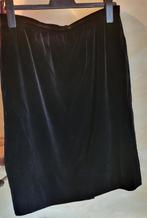 CÉLINE jupe de soirée velour noir droite mi-longue 44/42, Zwart, Céline, Maat 42/44 (L), Ophalen of Verzenden