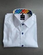 Herenhemd van Olymp body fit, level 5, col 41 lange mouwen, Wit, Ophalen of Verzenden, Zo goed als nieuw, Halswijdte 41/42 (L)